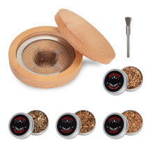 Cocktail Smoker Kit with Four Wood Flavors for Old Fashioned Drinks, Quick Smoke Infusion, Whiskey Gift