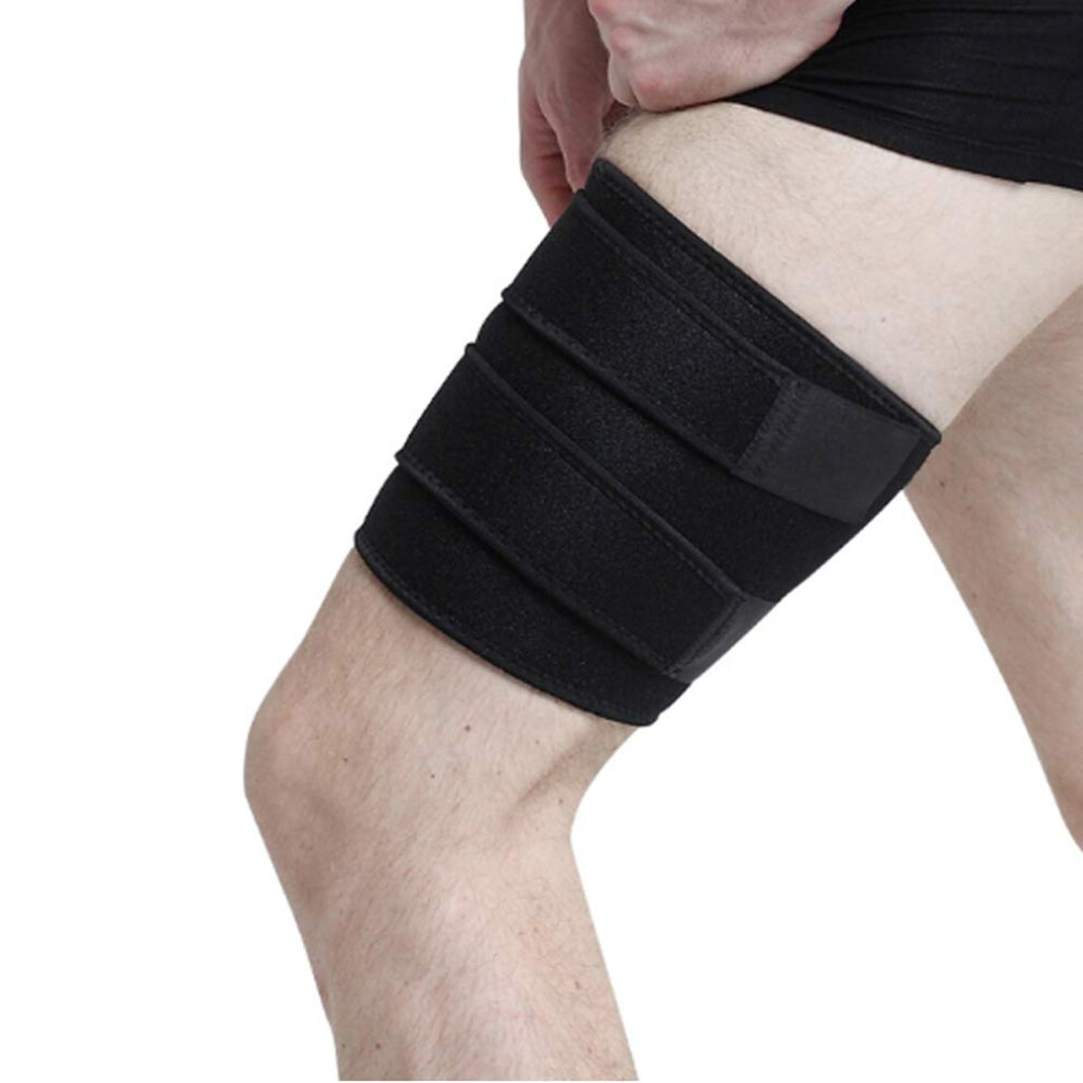 Thigh Brace for Groin Muscle Recovery, Adjustable Compression Leg Support Brace (2 Pack)