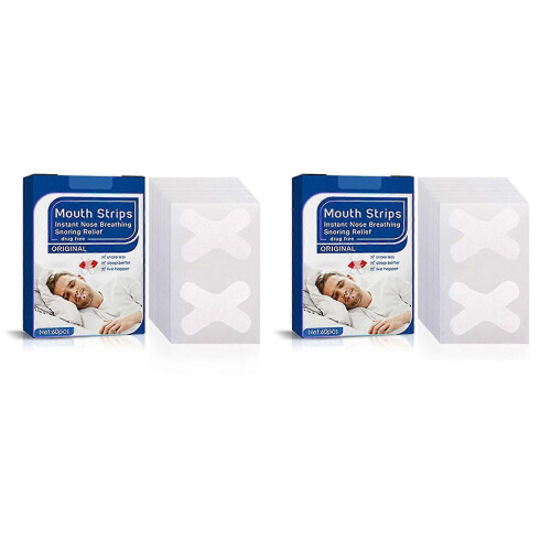 (2pcs) Sleeping Breathing Patch Bandage Efficient No-snoring Mouth Tape For Sleeping 1
