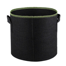 (7 Gallons) 3-pack 5/7 Gallon Grow Bags With Strap Handles Black Heavy Duty Fabric Pots For Planting Vegetables Fruits Flowers