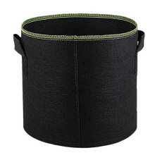 (5 Gallons) 3-pack 5/7 Gallon Grow Bags With Strap Handles Black Heavy Duty Fabric Pots For Planting Vegetables Fruits Flowers