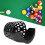 Durable 6PCS Billiard Table Pockets Set, Universal Fit Plastic Snooker Baskets 16cm 5
