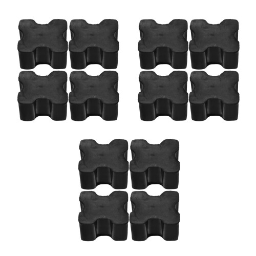 12Pcs Durable Rubber Coil Spring for Auto Shock Absorption