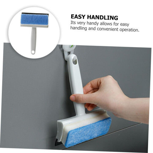 DoubleSided Window Squeegee Glass Cleaner for Bathroom Kitchen, Streak MultiSurface Use 2