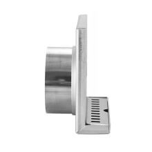 Stainless Steel LShaped Floor Drain with Leakproof Apron Edge and Fast Drainage for Bathroom Balcony