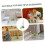 Mini Broom and Dustpan Set for Desk and Kitchen, Compact Handheld Brush with EasyGrip Handle 2