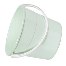 Plastic Cleaning Bucket with Handle Durable PP Round Mop Bucket Non‑Slip Base for Household Use