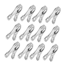 20Pcs Stainless Steel Greenhouse Clips RustResistant Spring Grip Shade Net Clamps for Garden Use