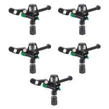 5Pcs 3/4in DN20 Rotating Sprinkler Nozzle for Garden Lawn Irrigation, Water Saving Wide Coverage Sprayer