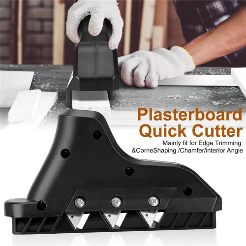 Drywall Chamfer Tool Plasterboard Edge Cutter for Precise Finishing, Ergonomic Grip, Durable ABS Build 2
