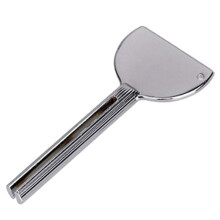 Metal Toothpaste Tube Squeezer Key Type, WasteReducing Durable Aluminum Design for Cream Paint Hair Dye (Silver)