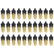 30 Pcs Adjustable Brass Misting Nozzles for Garden Sprinkler Cooling and Greenhouse Humidification