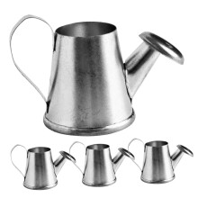Mini Watering Can Set of 4 Durable Metal Small Decorative Buckets for Dollhouse and Indoor Plants