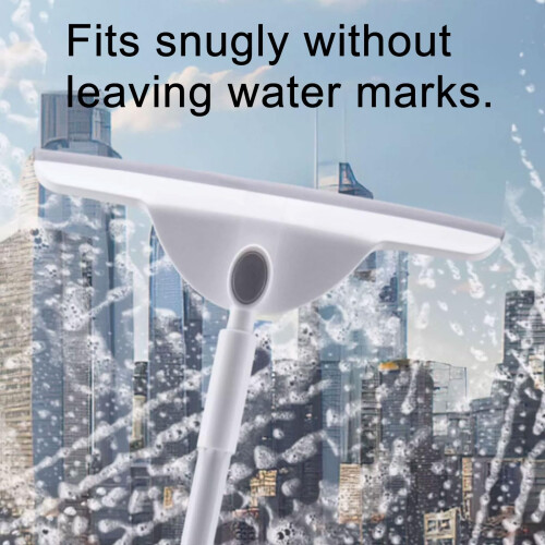 Adjustable Shower Squeegee with 360 Rotatable Head, Retractable Handle and Streak Rubber Blade 2