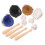 4Sets Tiny Baseball Set Wooden Bat PU Glove Assorted Colors 1