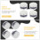 4 Pcs Mirror Support Brackets Mounting Clips Anchor Glass Holder 5