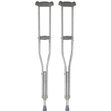 Adjustable Aluminum Underarm Crutches with Ergonomic Foam Grip, Lightweight Foldable Design for Adults Mobility Support