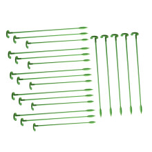 20pcs Plant Support Stakes for Potted and Garden Plants, Durable Sticks with Adjustable Stem Clips