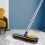 ABS Yellow Floor Scrub Brush with Telescopic Long Handle 3
