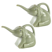 Elephant Watering Can 2pcs Long Spout for Indoor Plants and Flowers Cute Design EasyPour Large Capacity