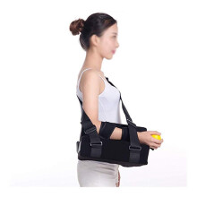 Adjustable Arm Sling Shoulder Immobilizer with Breathable Ergonomic Support, Stress Ball and Wedge for Injury Recovery