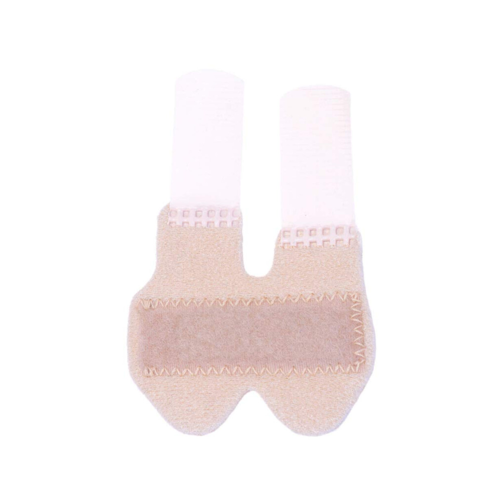 Beige Finger Splint Mallet Finger Brace With Adjustable Immobilizing Fit And Breathable Fabric Support L