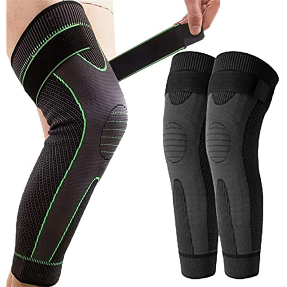 Black Tourmaline Selfheating Knee Sleeve With Acupressure Support And Mugwort Herbal Compression Pads M