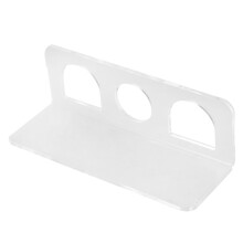 Bathroom Organizer Hair Dryer Holder Wall Mounted No Drill Storage Rack with Toothbrush Slots