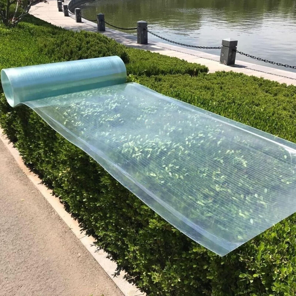 Clear Polycarbonate Roofing Sheet 0.8Mm Uv Resistant Lightweight Waterproof Panel For Greenhouse Canopy 9351714526920