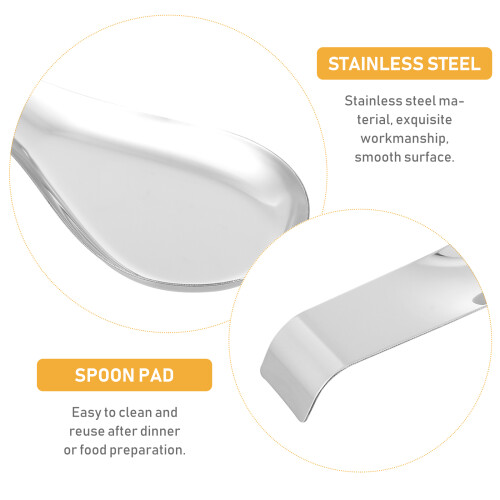 Spoon Rest Kitchen Silicon Stainless Steel For Table Stove Top 2
