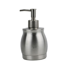 Stainless Steel Soap Dispenser with Smooth Pump, Corrosion Resistant Body, Refillable Lotion Bottle for Kitchen and Bathroom