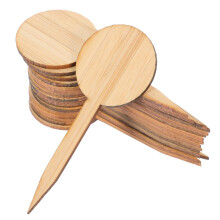 20pcs Wooden Plant Labels for Garden Nursery with Clear Readable Surface and Easy Soil Insertion