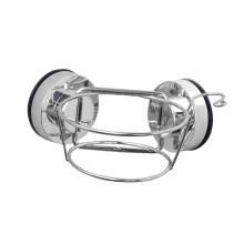 Hair Dryer Holder with Suction Cup Hooks, NoDrill Waterproof Bathroom Organizer Cone Basket Design