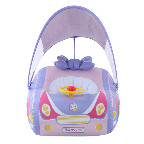 Car-Shape Ride-On Pool Float Pink 1-4 Years 1