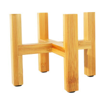 Solid Wood Plant Stand with Stable Structure, Elevated Display for Indoor Outdoor Pots and Aquariums