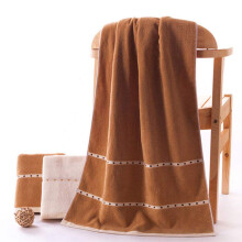 Large Cotton Bath Towel 120x60cm Soft Absorbent Brown Bath Towels for Unisex Bathroom Use