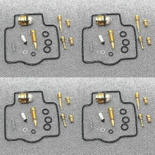 (C) Applicable 4 set for ZZR1100 D1-D5 1991-1997 ZX1100 ZX ZZR 1100 Piston plunger diaphragm Carburetor Repair Kit Needle Valve