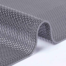 Non Slip Bath Mat with Quick Dry Drain Holes, Soft Machine Washable Gray Tub and Shower Mat 35x12 Inch