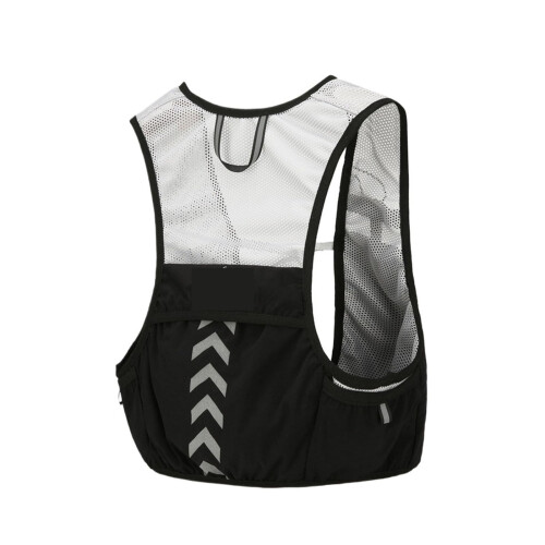 Running Hydration Backpack Black, Adjustable Breathable Water‑Resistant Design with 500ml Bottle Storage