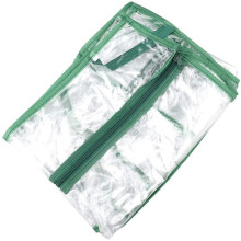 PVC Greenhouse Replacement Cover with Roll Up Door for Plant Grow Bags Tent, Durable and Easy Install