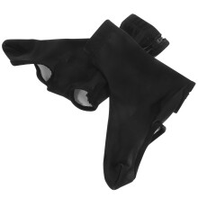 Bike Shoe Covers Black Elastic Fabric 1 Pair 8.7x7.5in