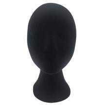 1Pc Black Female Head Mold for Wig Display and Hair Salon Use
