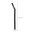16pcs Creative Folding Silicone Straws Practical Black Straws 2