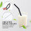 16pcs Creative Folding Silicone Straws Practical Black Straws 8