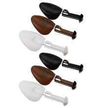 3Pairs Black Adjustable Shoe Tree Stretcher Durable Shoe