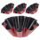 4pcs reusable egg tart molds carbon steel red black 9