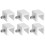 6 Pcs Aluminum Window Catch Window Limiter Child 3.5x3cm Silver 1