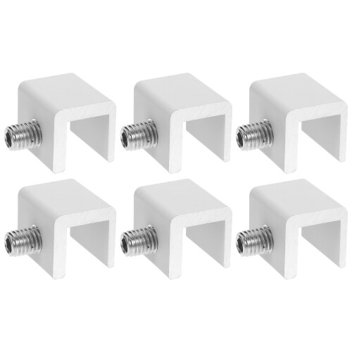 6 Pcs Aluminum Window Catch Window Limiter Child 3.5x3cm Silver