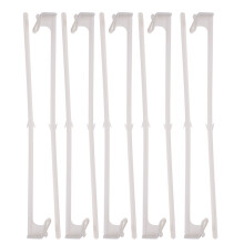 10Pcs Sturdy White Car Window Flagpoles Vehicle Clip Flag Holders