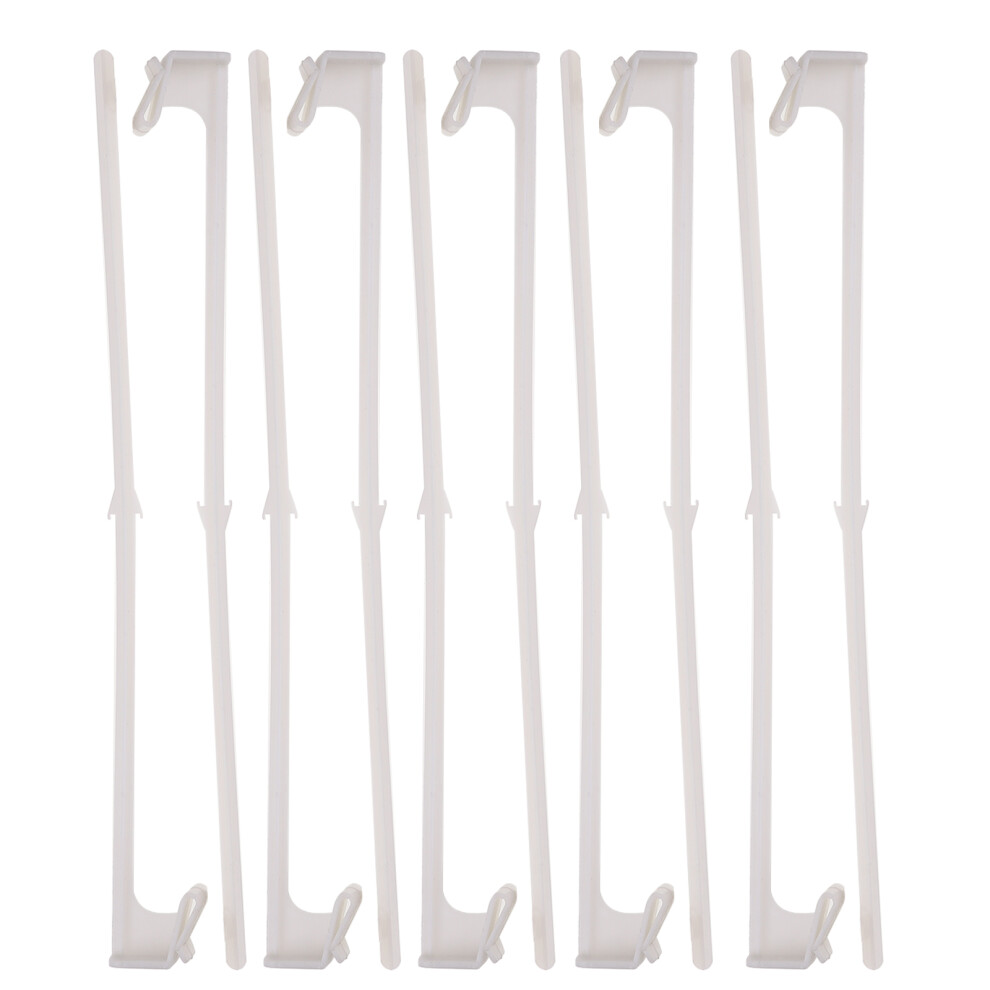 10Pcs Sturdy Car Window Flagpoles Vehicle Clip Flag Holders White 3743067243955